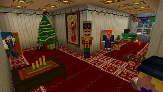 Screenshot of the Minecraft Bedrock Marketplace product Festive Furniture created by House of How.