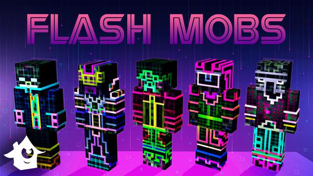 Thumbnail of the Minecraft Bedrock Marketplace product Flash Mobs created by House of How.
