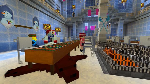 Screenshot of the Minecraft Bedrock Marketplace product Frozen Furniture created by House of How.