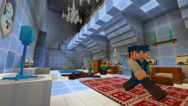 Screenshot of the Minecraft Bedrock Marketplace product Frozen Furniture created by House of How.