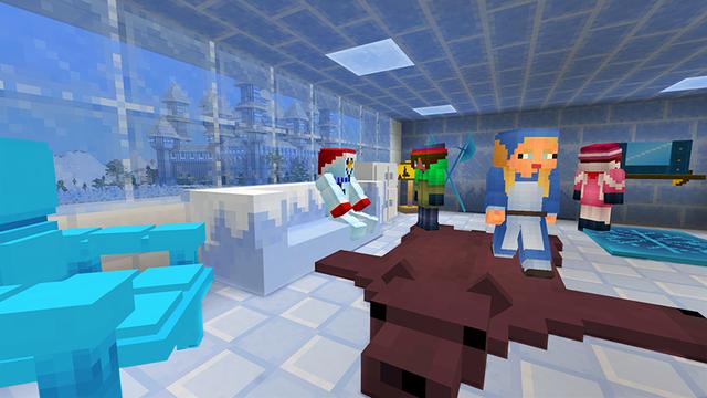 Screenshot of the Minecraft Bedrock Marketplace product Frozen Furniture created by House of How.