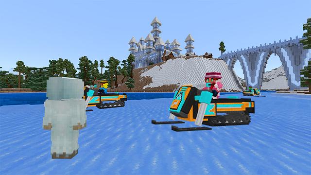 Screenshot of the Minecraft Bedrock Marketplace product Frozen Furniture created by House of How.