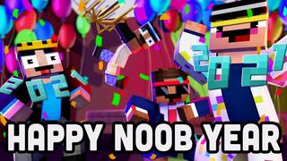 Thumbnail of the Minecraft Bedrock Marketplace product Happy Noob Year created by House of How.