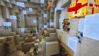 Screenshot of the Minecraft Bedrock Marketplace product Holiday Mining Challenge created by House of How.