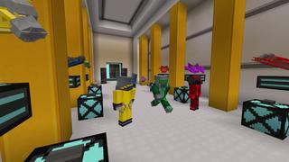 Screenshot of the Minecraft Bedrock Marketplace product Hoverboard Race created by House of How.