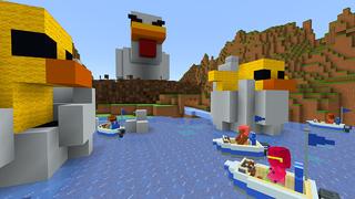 Screenshot of the Minecraft Bedrock Marketplace product Hydro Racer created by House of How.