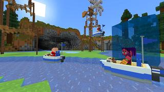 Screenshot of the Minecraft Bedrock Marketplace product Hydro Racer created by House of How.