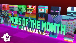 Thumbnail of the Minecraft Bedrock Marketplace product January Mobs of the Month 2022 created by House of How.