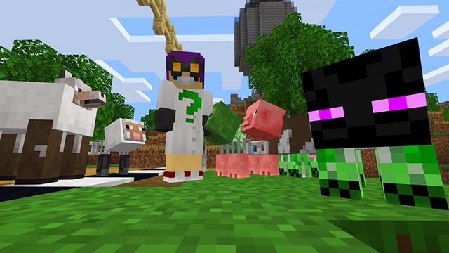 Screenshot of the Minecraft Bedrock Marketplace product Lucky Block: Mutant Mobs created by House of How.