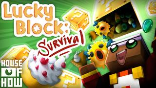 Thumbnail of the Minecraft Bedrock Marketplace product Lucky Block: Survival created by House of How.