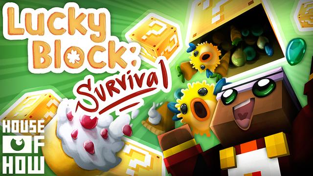 Thumbnail of the Minecraft Bedrock Marketplace product Lucky Block: Survival created by House of How.