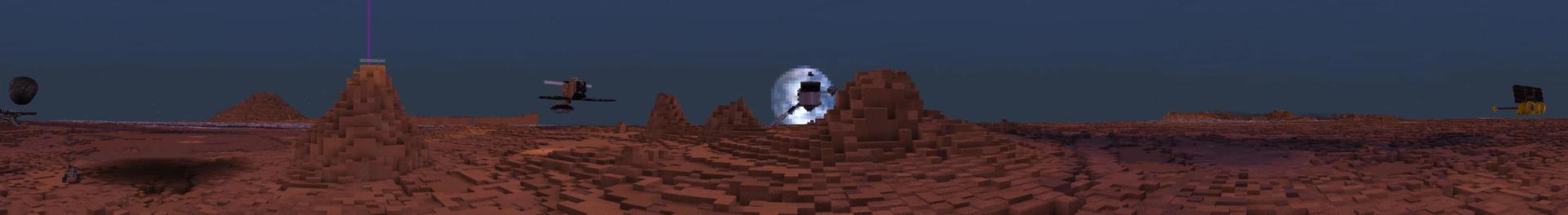 Panorama of the Minecraft Bedrock Marketplace product MarsCraft created by House of How.
