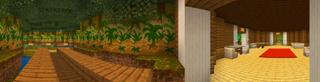 Panorama of the Minecraft Bedrock Marketplace product Mindcraft Animals created by House of How.