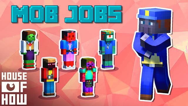 Thumbnail of the Minecraft Bedrock Marketplace product Mob Jobs created by House of How.