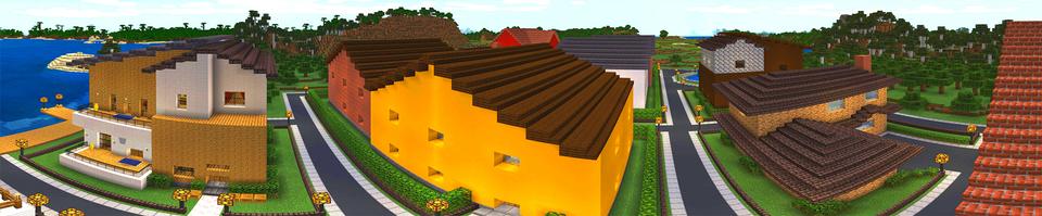 Panorama of the Minecraft Bedrock Marketplace product Modern Furniture 2 created by House of How.