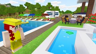 Screenshot of the Minecraft Bedrock Marketplace product Modern Millionaire Furniture created by House of How.