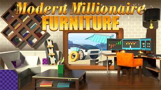 Thumbnail of the Minecraft Bedrock Marketplace product Modern Millionaire Furniture created by House of How.