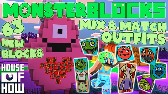 Thumbnail of the Minecraft Bedrock Marketplace product Monster Blocks created by House of How.