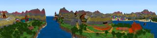 Panorama of the Minecraft Bedrock Marketplace product More Dogs created by House of How.