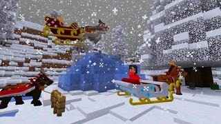 Screenshot of the Minecraft Bedrock Marketplace product More Horses Holiday created by House of How.
