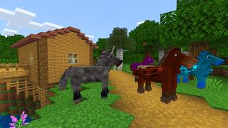 Screenshot of the Minecraft Bedrock Marketplace product More Horses created by House of How.