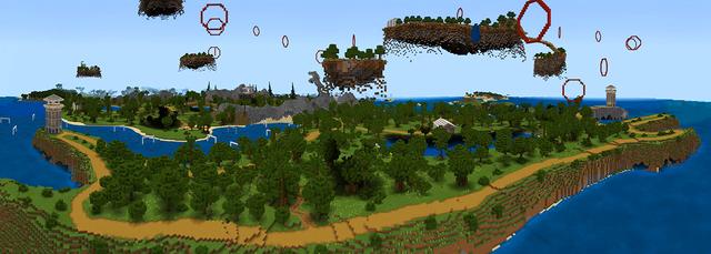 Panorama of the Minecraft Bedrock Marketplace product Mythical Horses created by House of How.