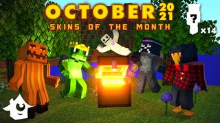 Thumbnail of the Minecraft Bedrock Marketplace product October Skins 2021 created by House of How.