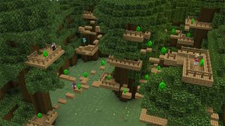 Screenshot of the Minecraft Bedrock Marketplace product Parkour Busters created by House of How.