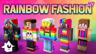 Thumbnail of the Minecraft Bedrock Marketplace product Rainbow Fashion HD created by House of How.
