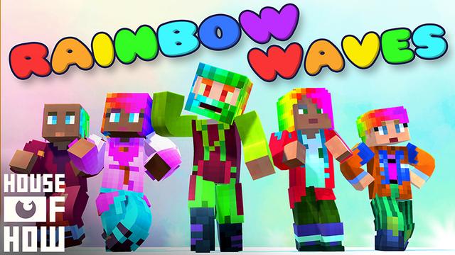 Thumbnail of the Minecraft Bedrock Marketplace product Rainbow Waves created by House of How.