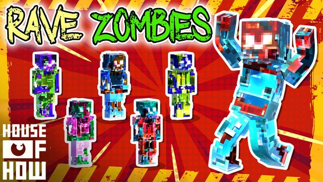 Thumbnail of the Minecraft Bedrock Marketplace product Rave Zombies created by House of How.