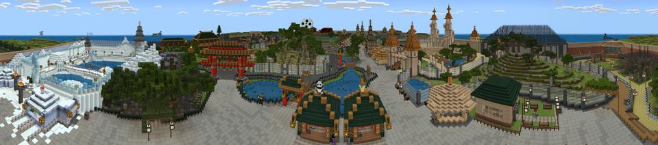 Panorama of the Minecraft Bedrock Marketplace product Rescue Zoo created by House of How.