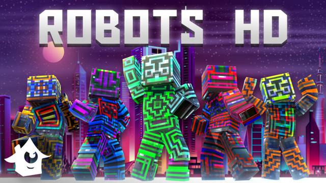 Thumbnail of the Minecraft Bedrock Marketplace product Robots HD created by House of How.