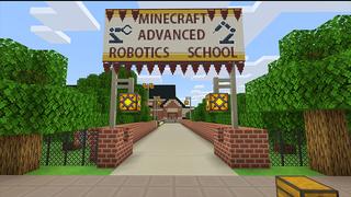 Screenshot of the Minecraft Bedrock Marketplace product Robots vs Aliens created by House of How.