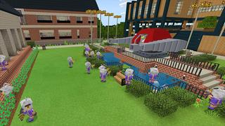Screenshot of the Minecraft Bedrock Marketplace product Robots vs Aliens created by House of How.