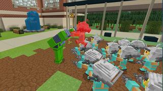 Screenshot of the Minecraft Bedrock Marketplace product Robots vs Aliens created by House of How.