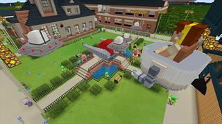 Screenshot of the Minecraft Bedrock Marketplace product Robots vs Aliens created by House of How.