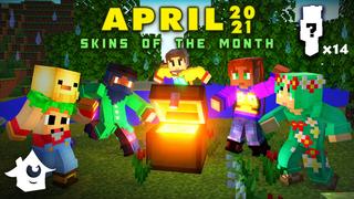 Thumbnail of the Minecraft Bedrock Marketplace product Skins of the Month - April created by House of How.