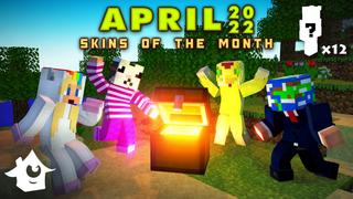 Thumbnail of the Minecraft Bedrock Marketplace product Skins of the Month - April 22 created by House of How.