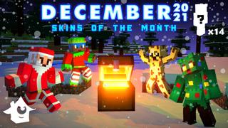 Thumbnail of the Minecraft Bedrock Marketplace product Skins of the Month December created by House of How.