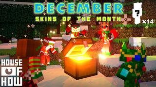 Thumbnail of the Minecraft Bedrock Marketplace product Skins of the Month - December created by House of How.