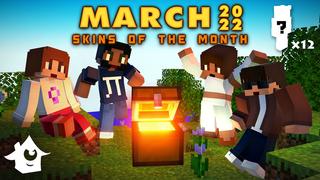 Thumbnail of the Minecraft Bedrock Marketplace product Skins of the Month - March created by House of How.