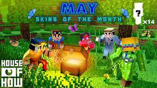 Thumbnail of the Minecraft Bedrock Marketplace product Skins of the Month - May created by House of How.