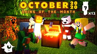 Thumbnail of the Minecraft Bedrock Marketplace product Skins of the Month - October created by House of How.