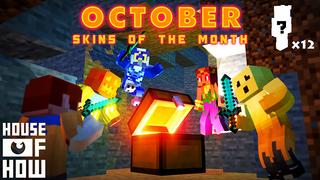 Thumbnail of the Minecraft Bedrock Marketplace product Skins of the Month - October created by House of How.