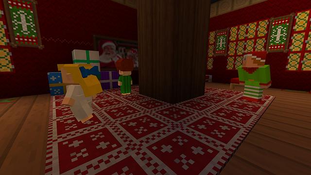 Screenshot of the Minecraft Bedrock Marketplace product Sneaky Santa created by House of How.