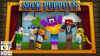 Thumbnail of the Minecraft Bedrock Marketplace product Sock Puppets created by House of How.