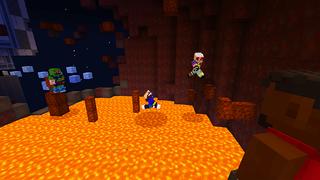 Screenshot of the Minecraft Bedrock Marketplace product Space Parkour created by House of How.