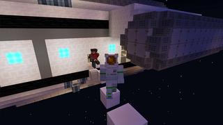 Screenshot of the Minecraft Bedrock Marketplace product Space Parkour created by House of How.