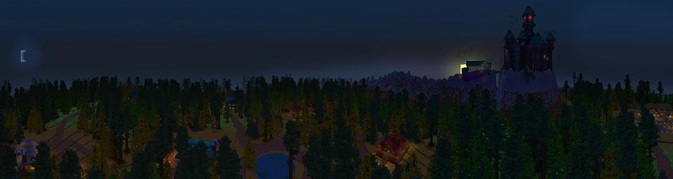 Panorama of the Minecraft Bedrock Marketplace product Spooky Furniture created by House of How.